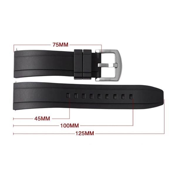 Utskifting av klokkerem for Omega S Watch og Rolex Submariner 20 mm