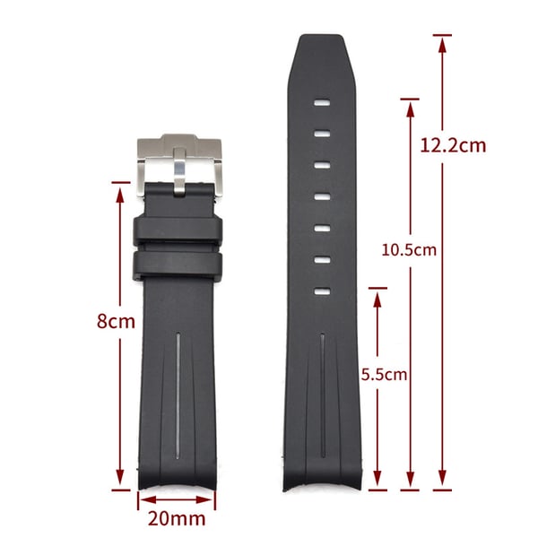 Erstatningsklokkerem for Rolex Submariner-serien 20 mm