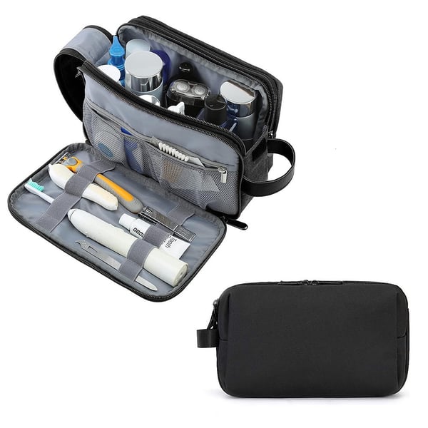 Rymlig Necessär med Handtag Black
