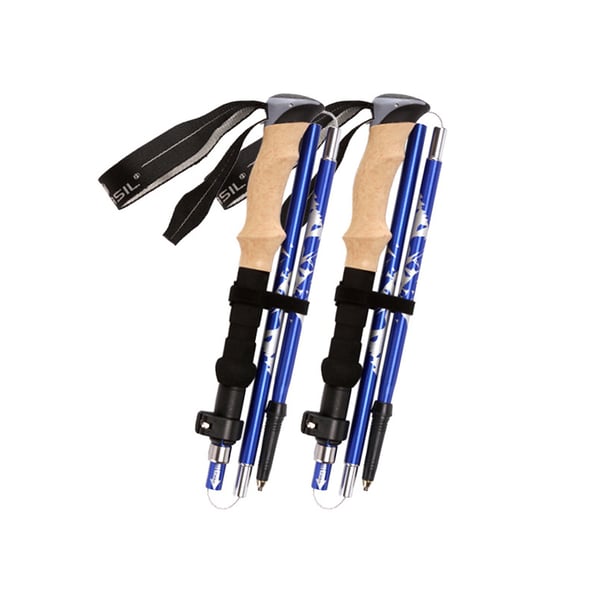 Ultralett turstav turstav 5 seksjon 1 par Blue