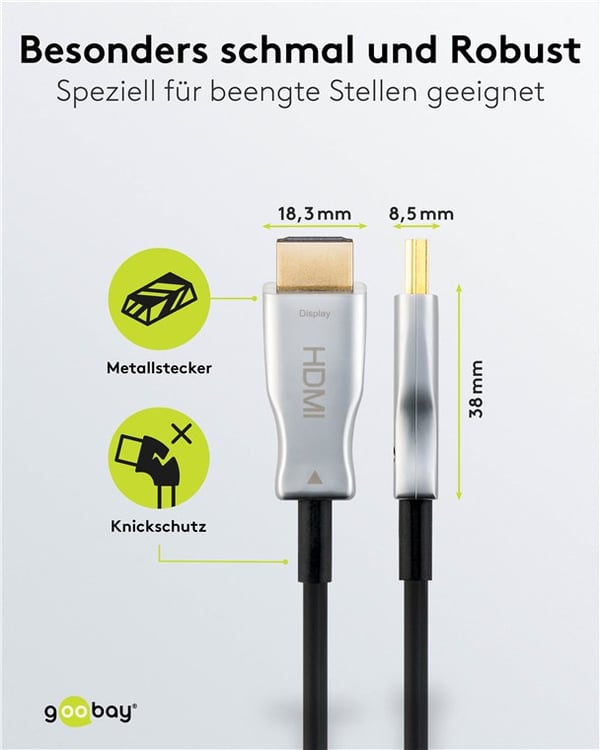 Optisk hybrid højhastigheds HDMI™-kabel (AOC)