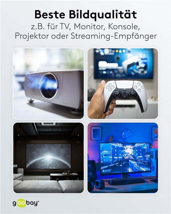 Optisk hybrid højhastigheds HDMI™-kabel (AOC)