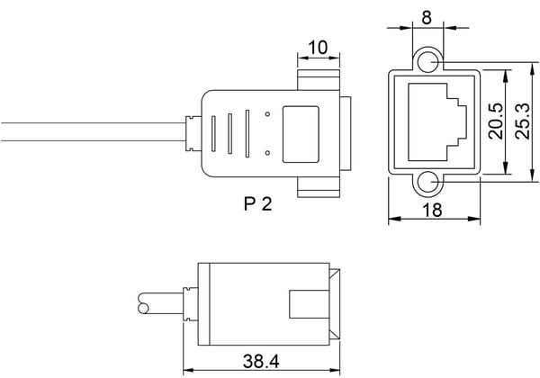 CAT 6A -jatkojohto, S/FTP (PiMF), musta