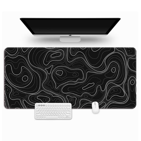 Stor musematte og skrivebordsunderlag Black M