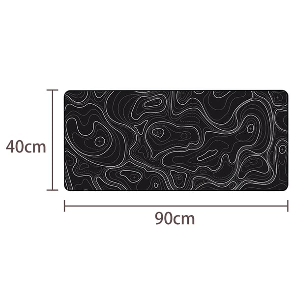 Stor musematte og skrivebordsunderlag Black M