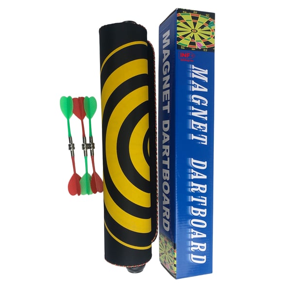 Dubbelsidig magnetisk darttavla / Set med magnetiska pilar M