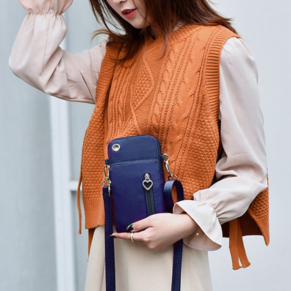 Crossbody minitaske Mobiltaske NavyBlue