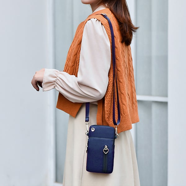 Crossbody minitaske Mobiltaske NavyBlue