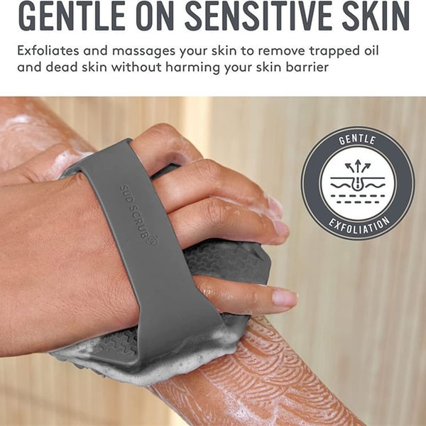 Badebørste silikone Grey