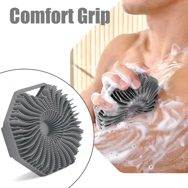 Badebørste silikone Grey
