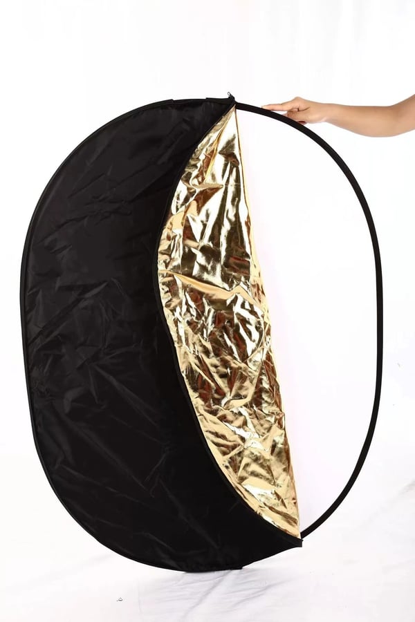 Bærbar fotolysreflektor 5 i 1 oval L