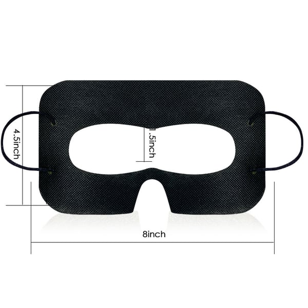 VR-engangs øyemasker for Vision Pro/Meta Quest 3, 100-pakning