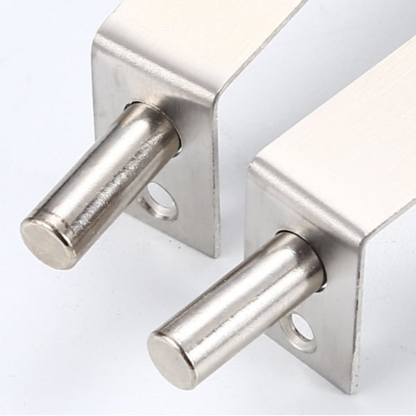 Diskret dørlås i rustfritt stål, 18 mm bred 4-inch