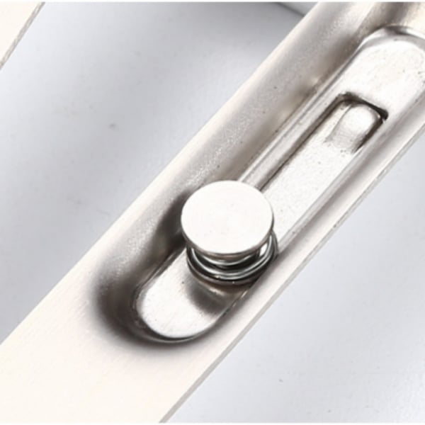 Diskret dørlås i rustfritt stål, 18 mm bred 4-inch