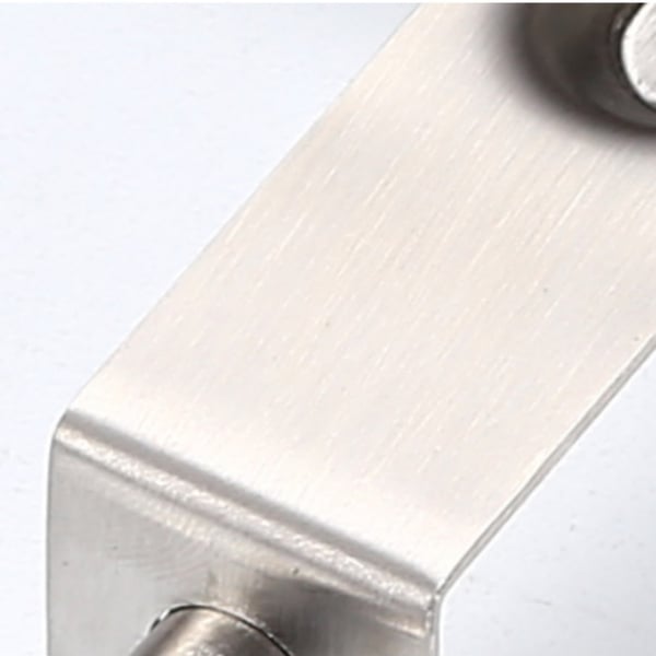 Diskret dørlås i rustfritt stål, 18 mm bred 4-inch