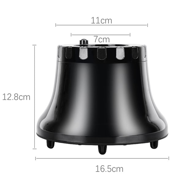 Vikbar Curlingdiffuser för Hårtork Black