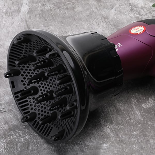 Vikbar Curlingdiffuser för Hårtork Black