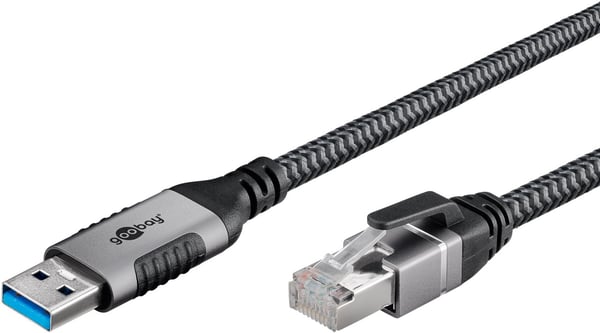 Ethernet-kaapeli USB-A 3.0 - RJ45, 3 m