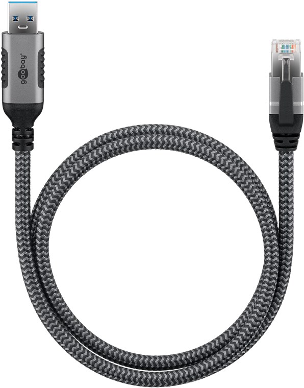 Ethernet-kaapeli USB-A 3.0 - RJ45, 3 m