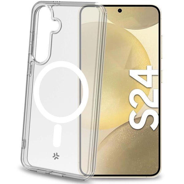 Gelskinmag Magnetic TPU-deksel Galaxy S24 5G Gjennomsiktig