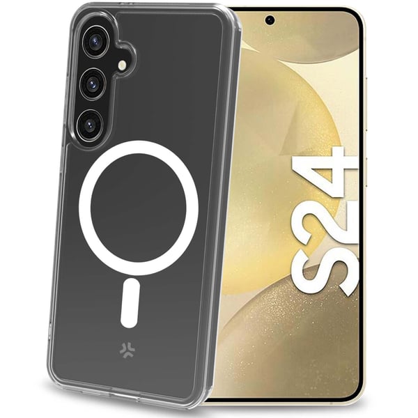 Gelskinmag Magnetic TPU-deksel Galaxy S24 5G Gjennomsiktig