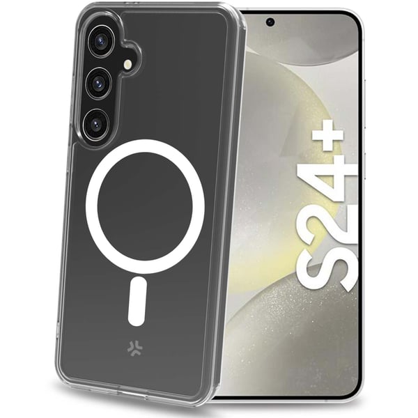 Gelskinmag Magnetic TPU-deksel Galaxy S24+ 5G Gjennomsiktig