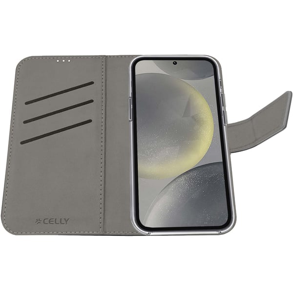 Wally Wallet Case Galaxy S24 5G musta