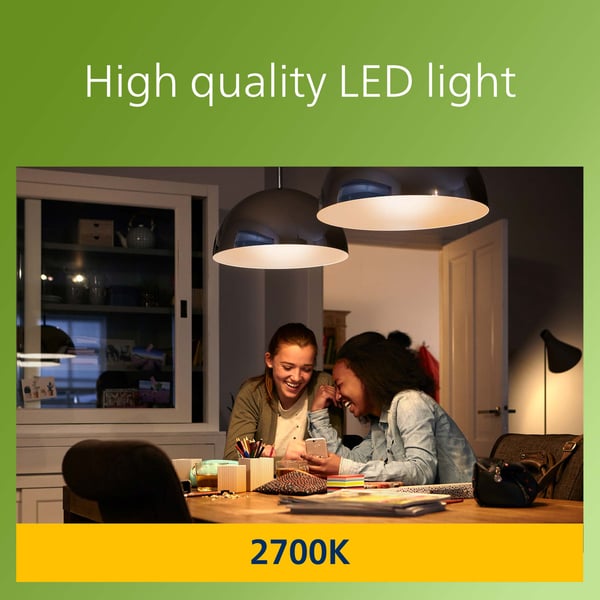 LED E27 Normal 5,2W (75W) Klar 1095lm 2700K Energiklasse A