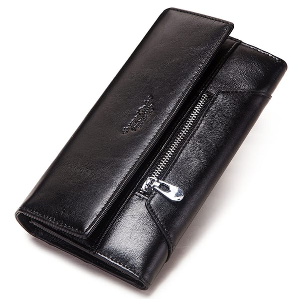 RFID tegnebog med flere kortpladser Black