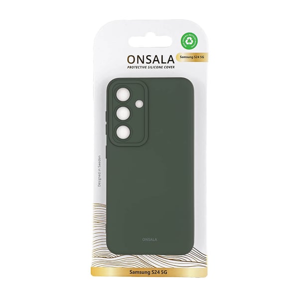 Mobilcover Silikone Olive Green - Samsung S24 5G
