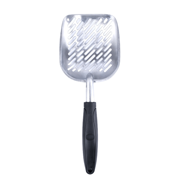Cat Litter Scooper Lite hull Aluminiumslegering Søppel Catlitter Spade Black
