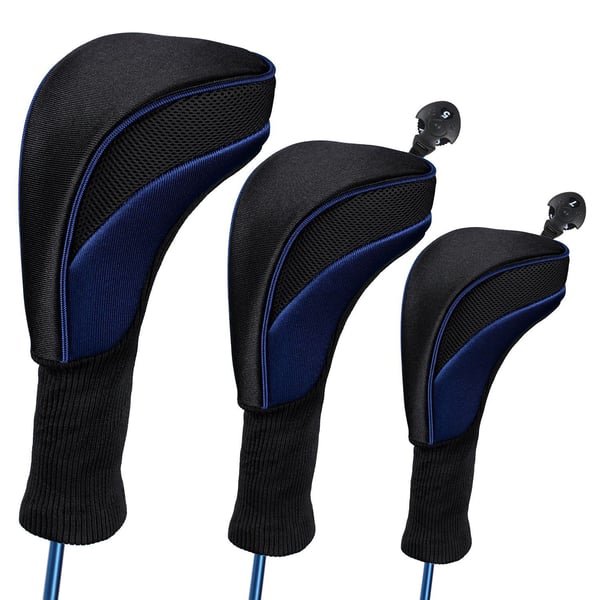 Golfmailojen suojat - 1, 3 ja 5 puuta Blue Golfmailojen suojat - 1, 3 ja 5 puuta Blue