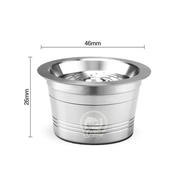 Kaffekapsler Cafissimo Kapsler Genopfyldelig kaffepudeholderfilter Silver