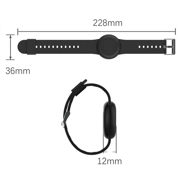 Armbånd med AirTag-feste Black
