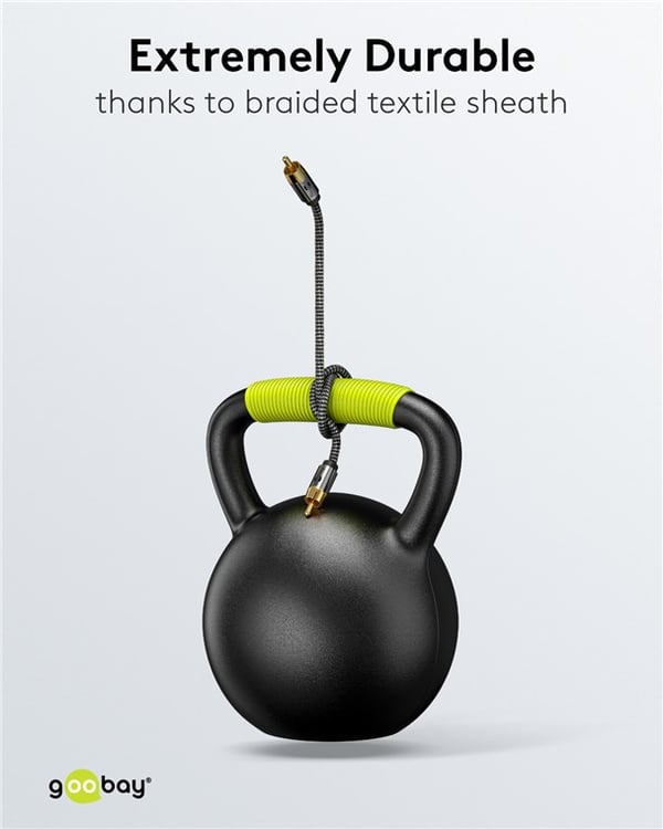 Mono RCA-kabel, 3 m