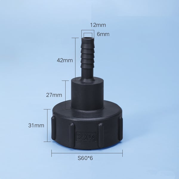 Plasttank slangeadapter IBC hageslange monteringsverktøy 12mm