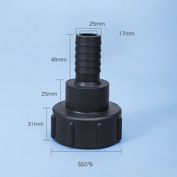Plasttank slangeadapter IBC hageslange monteringsverktøy 25mm
