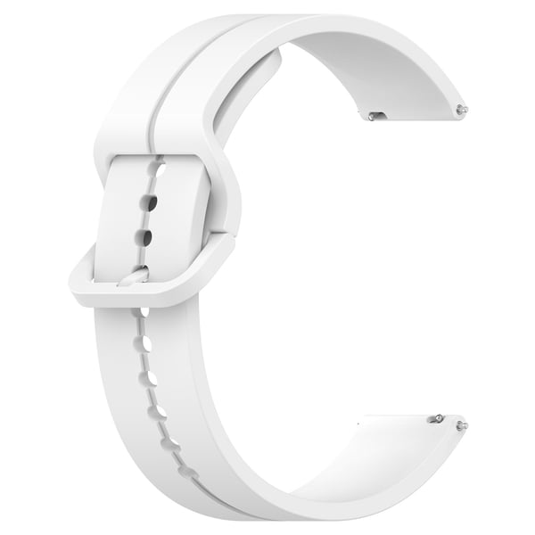 Silikonerstatningsklokkeremmer for Haylou BLING LS12 / RS4 pluss LS11 20mm White
