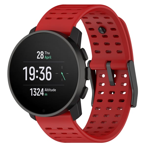 Silikoniranneke Suunto Vertical 9 Peak -sarjan urheilukelloon Red