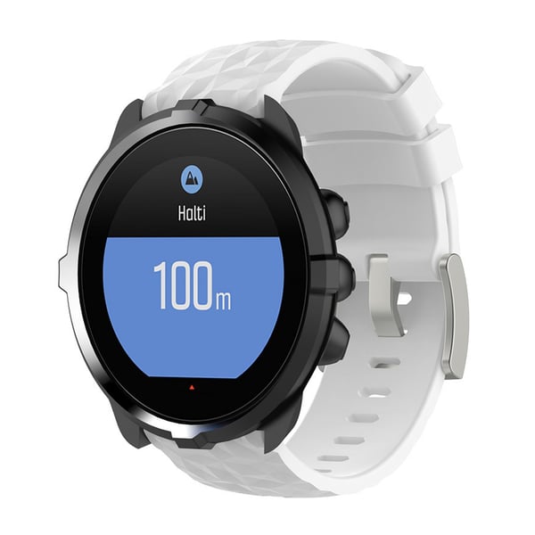 Silikonarmbånd til Suunto Spartan Sport Wrist HR Baro White