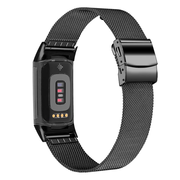 Klokkebånd i rustfritt stål for Fitbit Charge5/6 Black