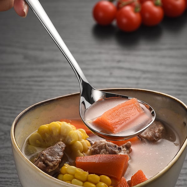 Øse i rustfritt stål Silver