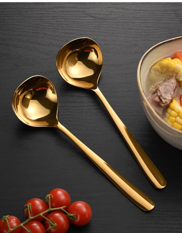 Scoop i rustfrit stål Gold