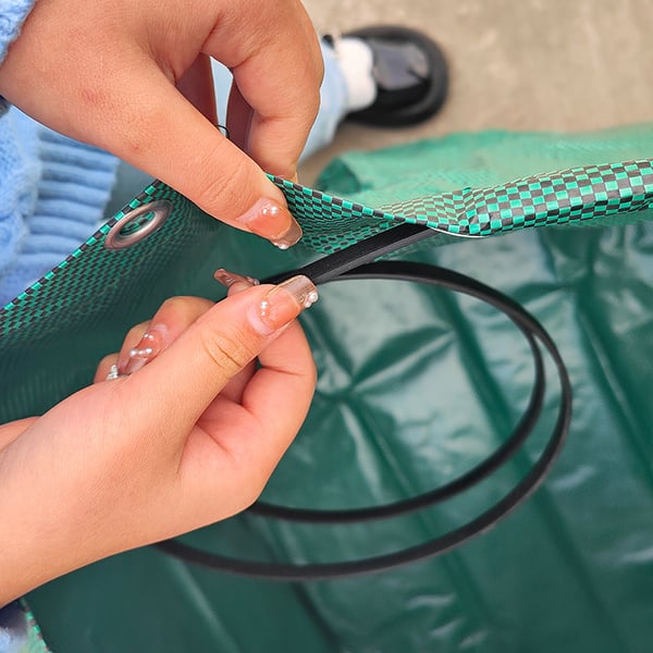 Trädgårdsavfallspåse för löv 4-pack L