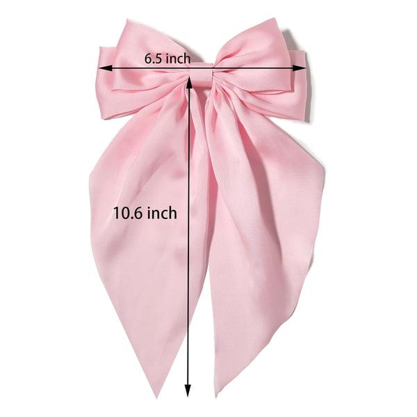 Suuret hiuspannat / rusetit Pink + White