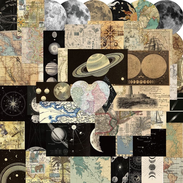 Flerfärgad PVC-Dekal för DIY-Dekoration, 50-pack World map