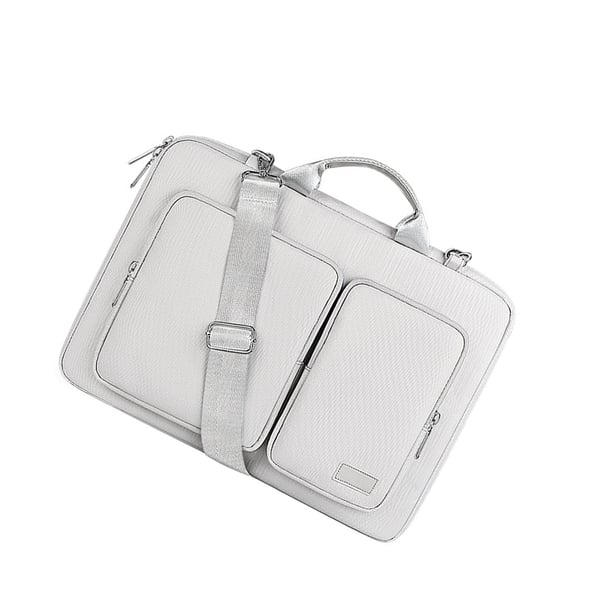 Laptopveske med skulderstropp SilverGrey L