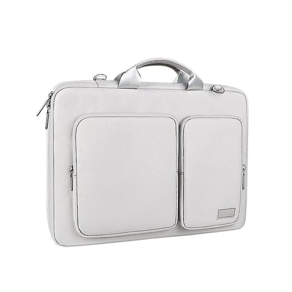 Laptopveske med skulderstropp SilverGrey L