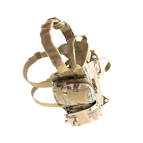 Taktisk Hundesele - Molle Vest Camouflage XL