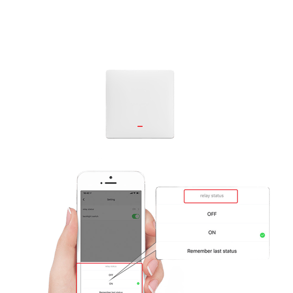Smart Button -seinäkytkin 2 Gang 1 way